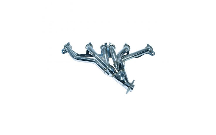 Rugged Ridge Exhaust Header - Stainless Steel - Polished