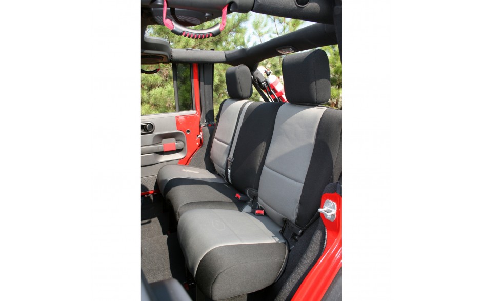 Rugged Ridge Seat Cover - Black With Gray Inserts